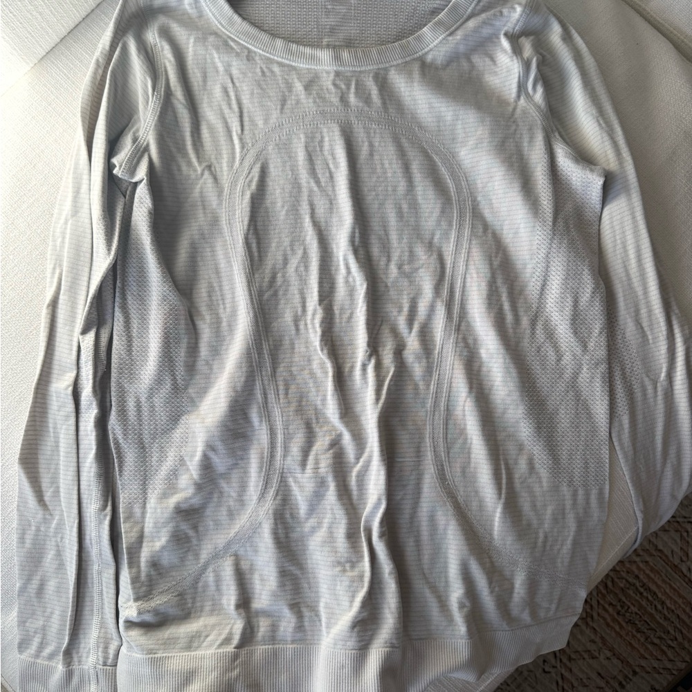 Lululemon Athletica white Long Sleeve Top